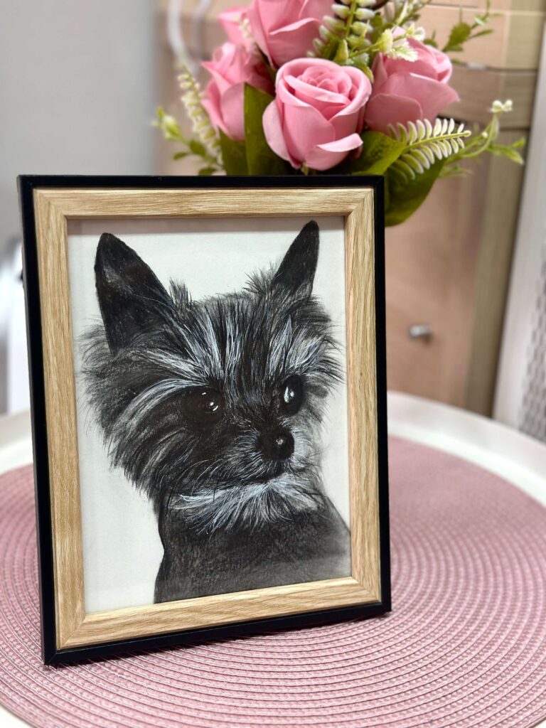 Kresba tužkou podle fotografie
